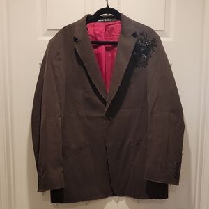 Men's Y2K Emo/Goth Xtreme Couture Blazer, Medium